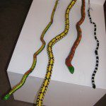 Hand whittled snakes
